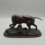 A late Victorian Bronze Pointer by Pierre Jules Mene (1810-1879), hunting/ hound dog, animalia - Jeroen Markies Art Deco 