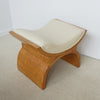 Vintage Art Deco Leather and Birdseye Maple Footstool by Harry & Lou Epstein - Jeroen Markies Art Deco