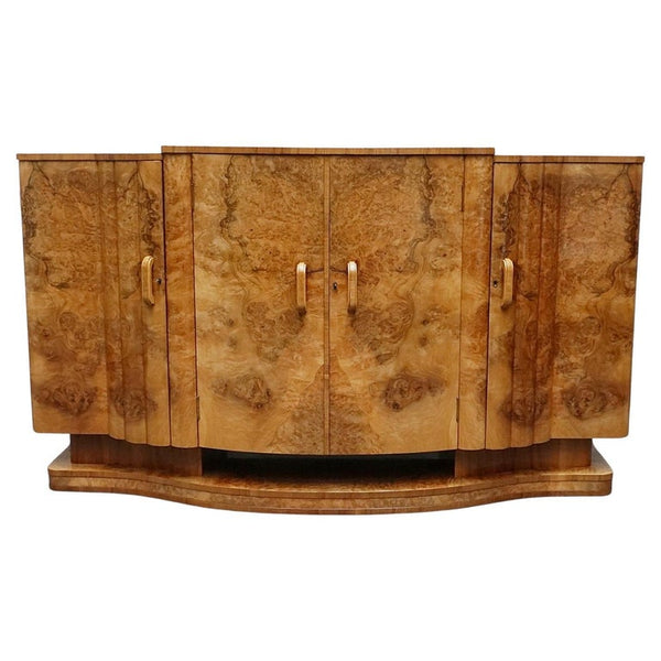 Art deco walnut deals sideboard