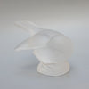 Moineau Coquet an Art Deco glass bird paperweight by Marc Lalique. Frosted Bird Glass. Mid-Century. Jeroen Markies Art Deco