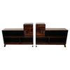 Pair of Vintage Macassar Ebony French Art Deco Bookcase Cabinets - Jeroen Markies Art Deco