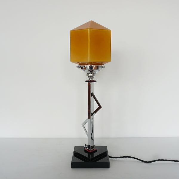 Amber Art Deco Lamp. Mid Century Lighting Lamp Art Deco - Jeroen Markies Art Deco