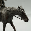 A rare late 19th century Irish bronze sculpture of a horse and rider after the hunt - Jeroen Markies Art Deco