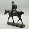 A rare late 19th century Irish bronze sculpture of a horse and rider after the hunt - Jeroen Markies Art Deco