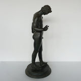 Narcissus by Michele Amodio Late 19th Century Bronze Sculpture - Jeroen Markies Art Deco