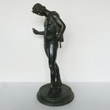 Narcissus by Michele Amodio Late 19th Century Bronze Sculpture - Jeroen Markies Art Deco