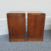 Art Deco Burr and figured walnut bedside cabinets original 1930's - Jeroen Markies Art deco