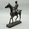 Rare and fine quality bronze sculpture by Walter Roche of a Hunter and his Steed - Jeroen Markies Art Deco