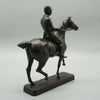 Rare and fine quality bronze sculpture by Walter Roche of a Hunter and his Steed - Jeroen Markies Art Deco