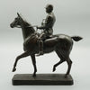 Rare and fine quality bronze sculpture by Walter Roche of a Hunter and his Steed - Jeroen Markies Art Deco