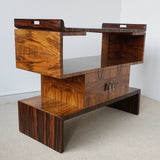 Drinks Table - Walnut and Macassar Ebony Entertaining Table - Art Deco - Jeroen Markies Art Deco