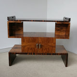 Drinks Table - Walnut and Macassar Ebony Entertaining Table - Art Deco - Jeroen Markies Art Deco