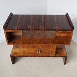 Drinks Table - Walnut and Macassar Ebony Entertaining Table - Art Deco - Jeroen Markies Art Deco