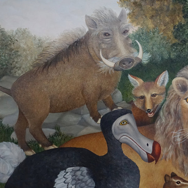 The Peaceable Kingdom by Beryl Cook - 1996 Painting - Animal Kingdom - Jeroen Markies Art Deco