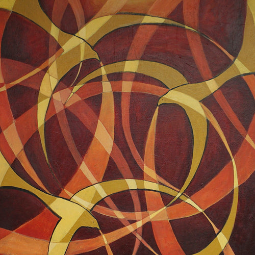 'Eclipse' Oil on Camvas Painting by Vera Jefferson. Art Deco Style Painting. 2024 - Jeroen Markies Art Deco