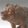 Orignal and Rare Carved Linden Wood Black Forest Bear Cub 32cm in Length - Jeroen Markies Art Deco