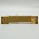 Mid Century Mantel Clock - Jaeger LeCoultre - Lucite - Brass - 1960s Swiss - Jeroen Markies Art Deco