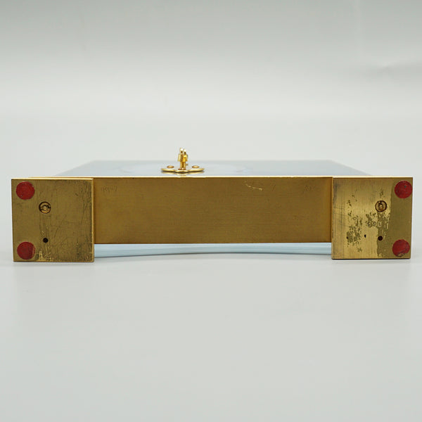 Mid Century Mantel Clock - Jaeger LeCoultre - Lucite - Brass - 1960s Swiss - Jeroen Markies Art Deco