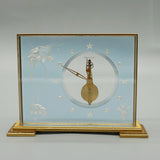 Mid Century Mantel Clock - Jaeger LeCoultre - Lucite - Brass - 1960s Swiss - Jeroen Markies Art Deco