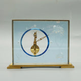 Mid Century Mantel Clock - Jaeger LeCoultre - Lucite - Brass - 1960s Swiss - Jeroen Markies Art Deco