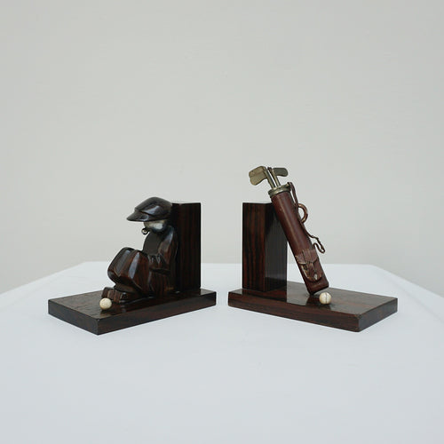 Golf Caddie Book Ends - Jeroen Markies Art Deco