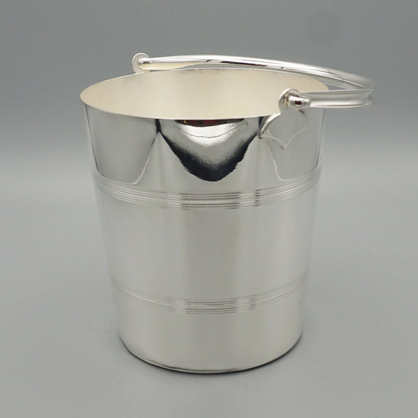 An Art Deco silver plated ice bucket by Suckling & Co