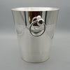 An Art Deco silver plated champagne bucket with ring handles