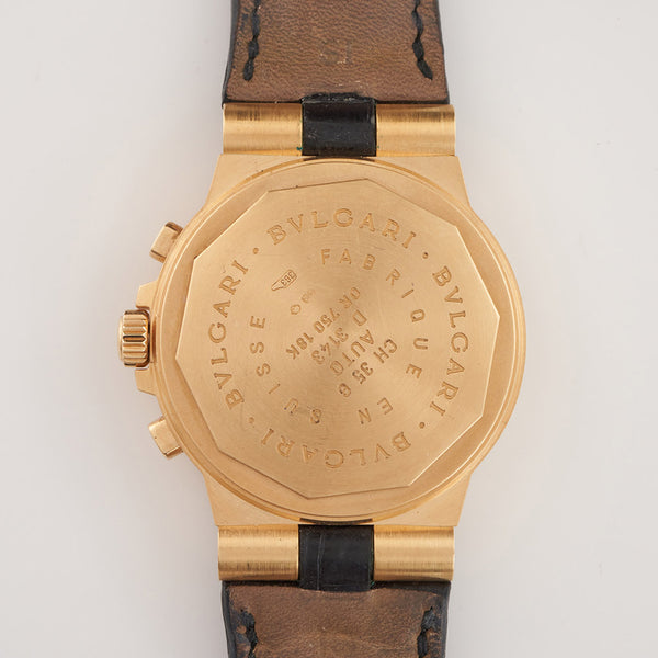 Bvlgari Diagono CH 35 G 18k Yellow Gold mens wristwatch - Jeroen Markies Art Deco
