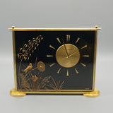 Mid Century Mantel Clock by Jaeger Le-Coultre. Mid Century decortaive design Brass and Lucite - Jeroen Markies Art deco 
