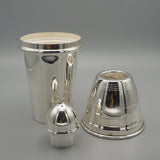 An Art Deco Cocktail Shacker. 1930s barware, silver plate, bullet shaped cocktail shaker - Jeroen Markies Art Deco