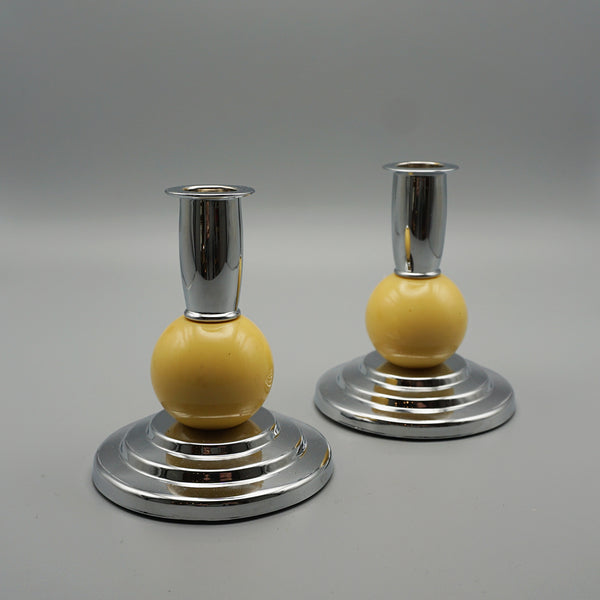 Pair of Art Deco Style Candlesticks - Jeroen Markies Art Deco 