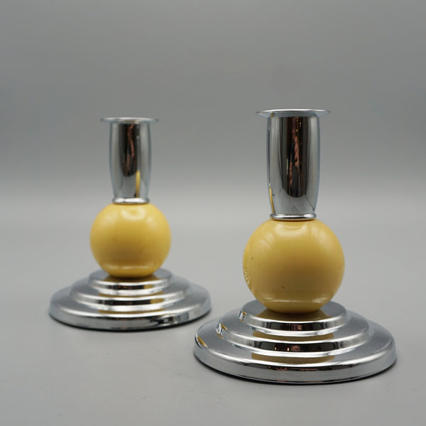 Pair of Art Deco Style Candlesticks - Jeroen Markies Art Deco 