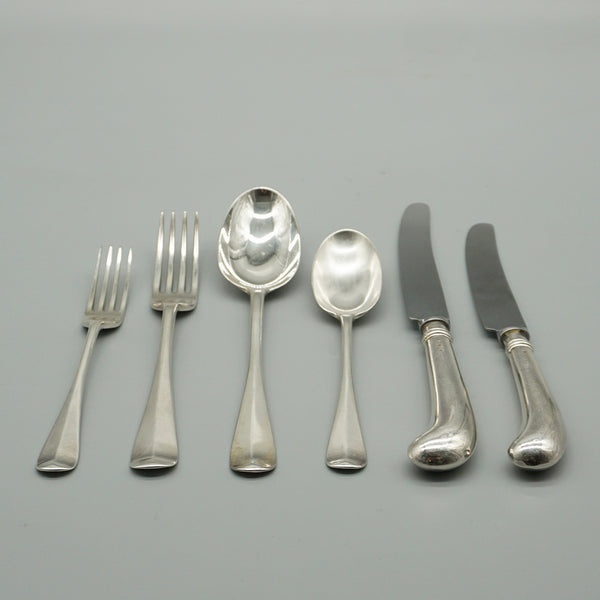 Holland, Aldwinckle & Slater London 1905 Silver Eight Person Cutlery Canteen - Jeroen Markies Art Deco