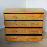 English Art Deco Satin Birch Chest of Drawers - 1930's - Jeroen Markies Art Deco 