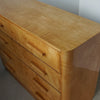 English Art Deco Satin Birch Chest of Drawers - 1930's - Jeroen Markies Art Deco 