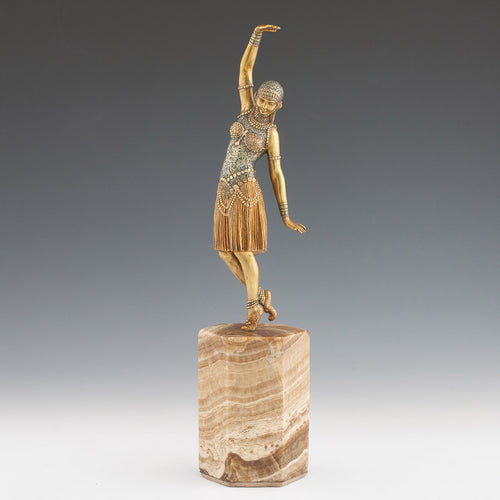 Demetre Chiparus - Dancer of Lebanon - Original Chiparus Bronze Sculpture - Jeroen Markies Art Deco