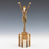 'Dourga' Demetre Chiparus Bronze Sculpture - Original Art Deco Bronze Sculpture.- Jeroen Markies Art Deco