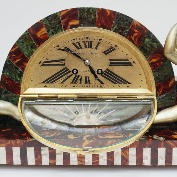 An Art Deco clock with spelter ladies - Jeroen Markies Art Deco