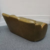 Original Art Deco Sofa with Olive Green Leather and Walnut Banding - Jeroen Markies Art Deco 