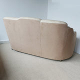 Original Art Deco Cloud Sofa with Walnut and Cream Leather Upholstery - Jeroen Markies Art Deco