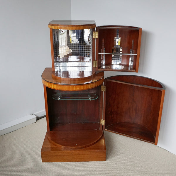 Art Deco Walnut and Satin Birch Drinks/Cocktail Cabinet - Jeroen Markies Art Deco 