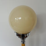 Art Deco Glass globe Table lamp Bakelite and chrome 1930s lighting - Jeoren Markies Art Deco