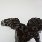 Dancing Faun with Cymbals Late 19th Century Italian Bronze - Jeroen Markies Art Deco