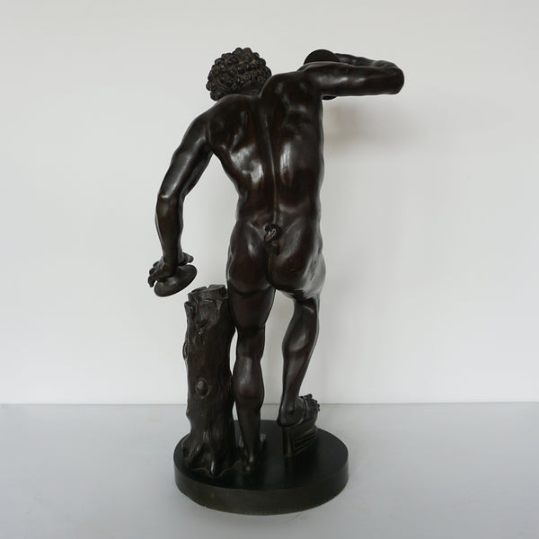 Dancing Faun with Cymbals Late 19th Century Italian Bronze - Jeroen Markies Art Deco