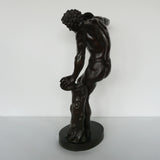 Dancing Faun with Cymbals Late 19th Century Italian Bronze - Jeroen Markies Art Deco