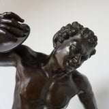 Dancing Faun with Cymbals Late 19th Century Italian Bronze - Jeroen Markies Art Deco