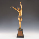 Egyptian Dancer - A cold painted bronze study by Demetre Chiparus. Jeroen Markies Art Deco