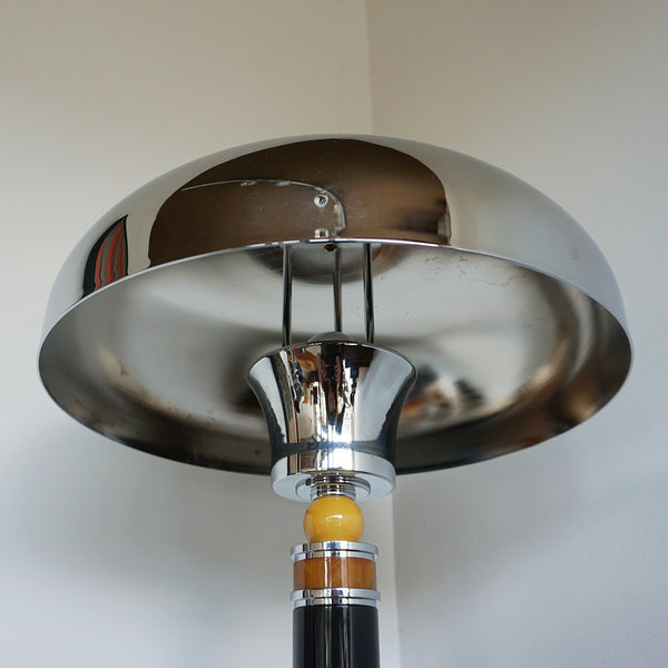 Art Deco Chrome Domed Lamp Bakelite 1930s Lighting - Jeroen Markies Art Deco