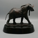 Bull Elephant by David Schaefer Contemporary Animalia Bronze Sculpture - Jeroen Markeis Art Deco