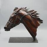 'Enable' British Contemporary Sculpture of the famous racehorse by Gill Parker - Jeroen Markies Art Deco